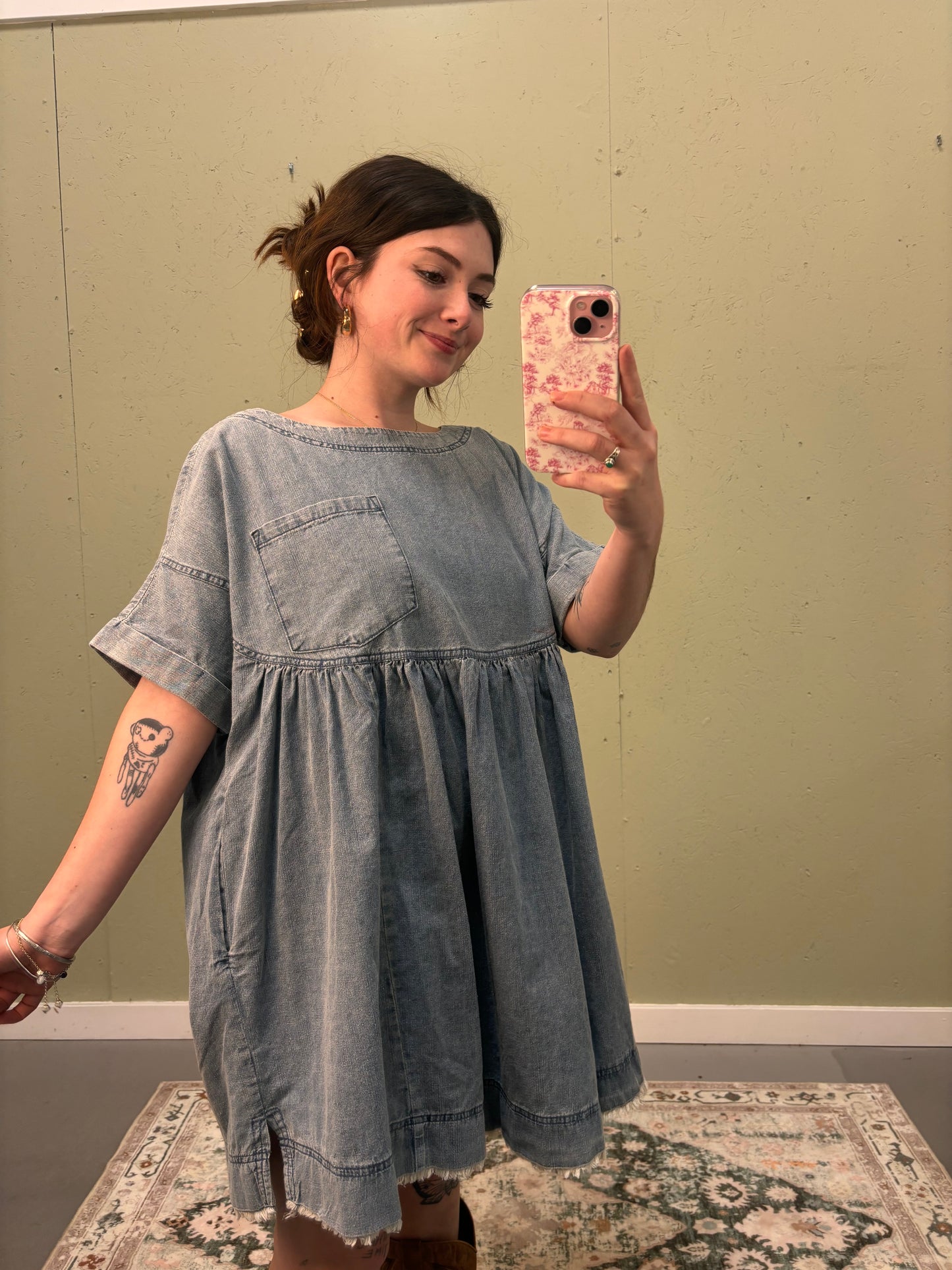 Oversized Denim Dress